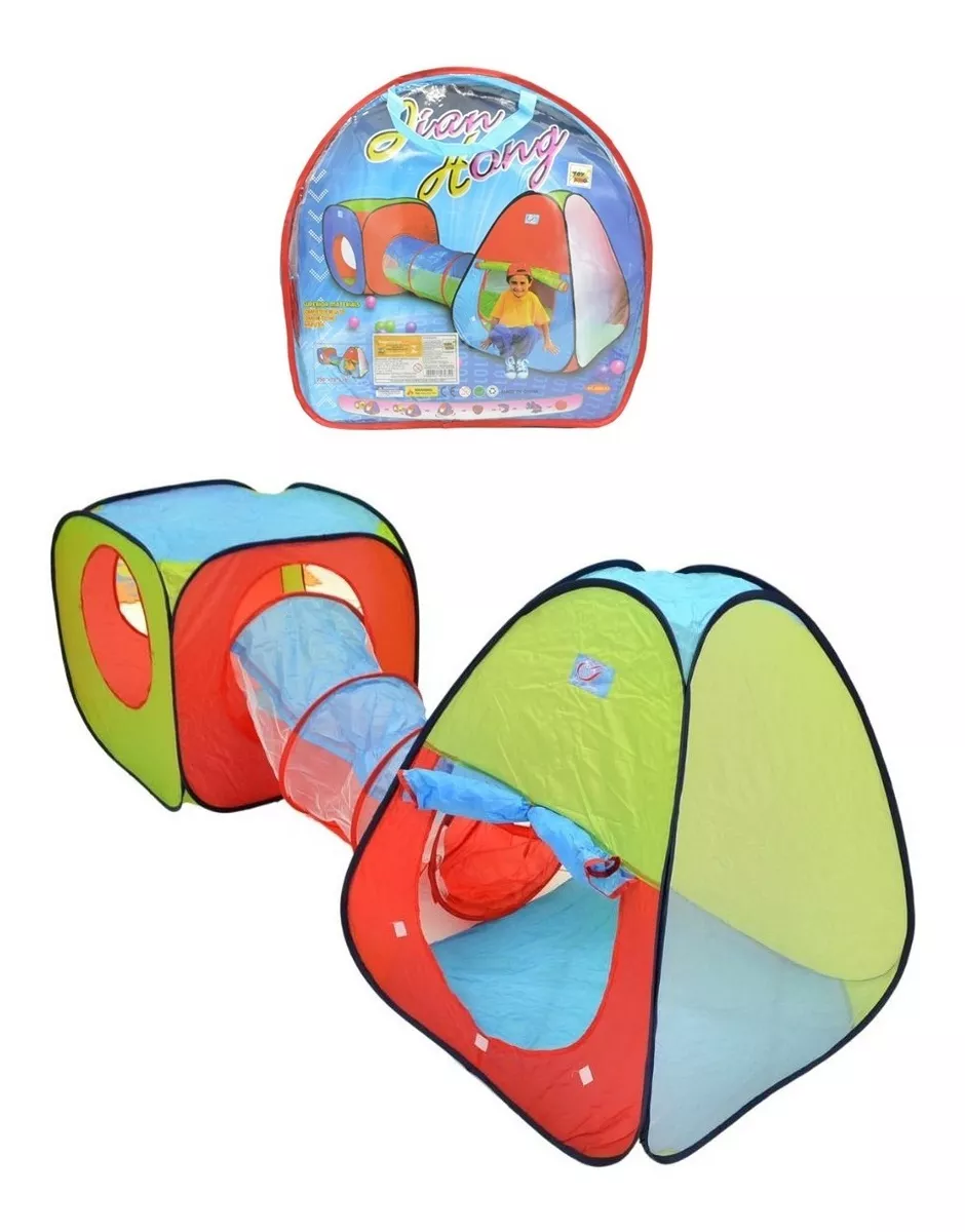 Barraca Toca Infantil Colorida 3 X 1 C/ Túnel Melhor Preço