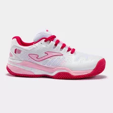 Tenis Joma Junior Niña Padel Slam 2232 Blanco Rosa Magenta