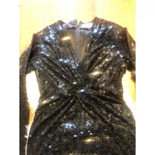 Vestido De Fiesta Lentejuelas Negro