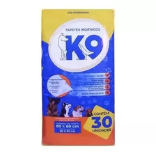 Tapete Higiênico Para Cachorro K9 Pet 80x60 30 Unidades Cães