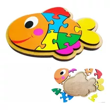 Brinquedo Educativo Quebra-cabeça Infantil - Peixinho