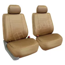 Fh Group Pu002tan102 Tan Faux Leather Cubo Delantero Asiento