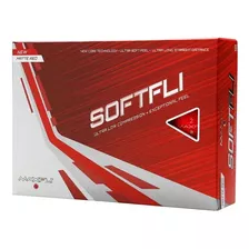 Maxfli Pelotas De Golf Softfli Matte Rojo (1)