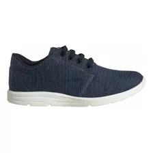 Zapatillas Marca Rcn Ultralivianas Tapiz Azul