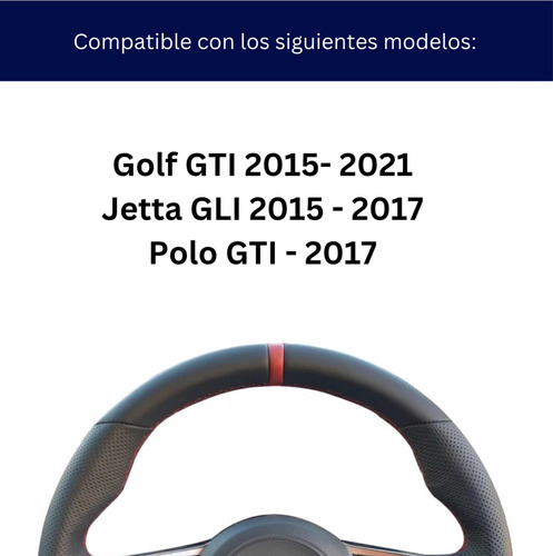Funda Cubre Volante Para Vw Golf Jetta Polo Gti Gli 2015/21 Foto 2