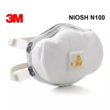 Respirador 3m 8233 N100 Mascarilla Cubrebocas Mejor Que N95! Color Blanco Diseño De La Tela Blanco