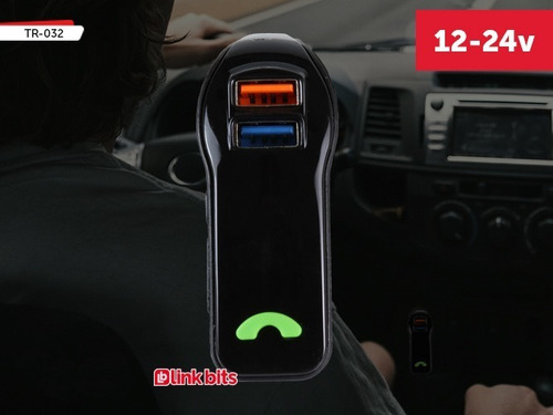 Transmisor Auto Conexion Bluetooth Usb Fm Manos Libres Foto 5