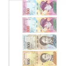 Billetes De 100 500 10.000 Bolívares Z
