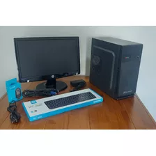 Pc Core I3 8gb Ram Ssd 120gb Placa Mãe Gigabyte Monitor Hp