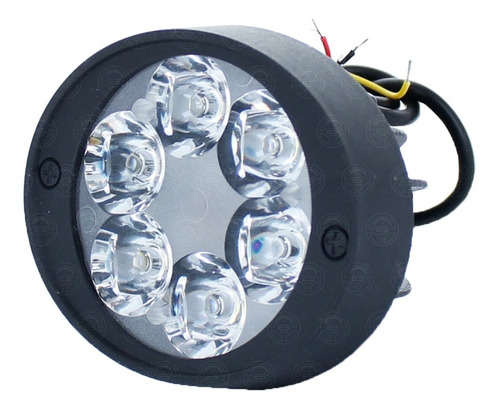 Par Faros 6 Leds Ovalado Auxiliares Base Moto Fija Estrobo F Foto 4