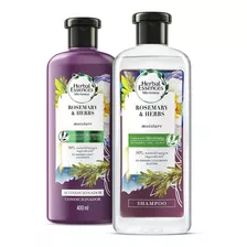  Kit Shampoo Y Acondicionador Herbal Essences Rosemary 800 Ml