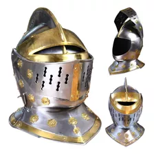 Casco Edad Media Gran Yelmo Caballero Medieval Funcional