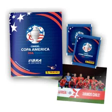Pack Álbum Tapa Blanda + 25 Sobres - Copa America
