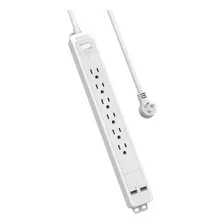 Enchufe Inteligente Marca Ntonpower 6 Tomas/2 Usb/5 Ft/blanc