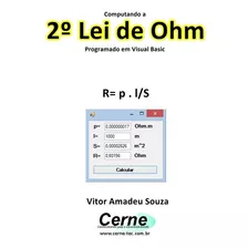 Livro Computando A 2º Lei De Ohm Programado Em Visual Basic