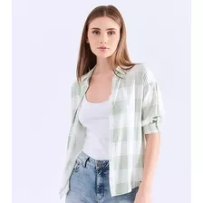 Camisa De Cuadros Para Mujer Unser