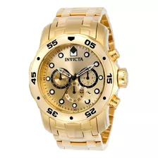 Reloj Invicta 0074 Pro Diver Para Hombre Color Dorado