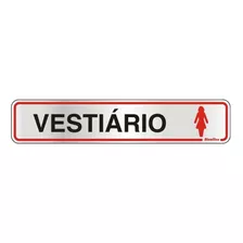 Placa S.al. 05x25 Vestiario Feminino C58300 