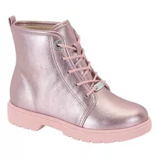 Bota Coturno Feminina Molekinha Rosa