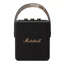 Parlante Marshall Stockwell Ii Portátil Con Bluetooth Waterproof Black And Brass