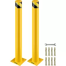 Vevor 2 Poste Delimitador Bolardo De Seguridad 107cm Trafico