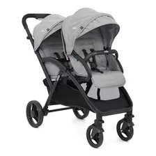 Carriola De Paseo Doble Joie Evalite Dúo Gray Flannel Con Chasis Color Negro