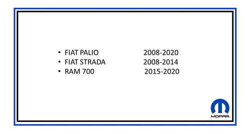 Soporte Trasero Fiat Palio Strada Ram 700 2012-2020 Mopar Foto 2