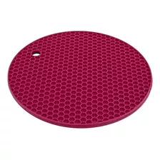 Descanso De Panela Redondo De Silicone Vermelho Euro Home