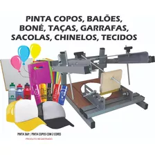 Máquina Estampar Serigrafia Copo Chinelo Sacolas Balão