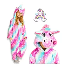 Macacão Pijama Unicórnio Infantil Kigurumi - Envio Imediato