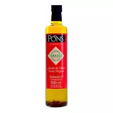 Azeite Pons Tabasco De Oliva Extra Virgem 500 Ml Com Pimenta