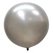 2 Globos Chrome Esfera 18 Cromado 45cm Metalico Elige Color Color Plata