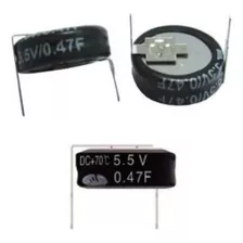 Super Condensador 0,47f/5,5v Capacitor, Pack 4 Unidades