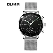 Olika Reloj Luminoso Cronógrafo Ultrafino Para Hombre