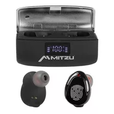 Audifonos Touch Mitzu Mh-9505 Bluetooth Color Negro