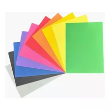 100 Folhas Papel Tipo Color Plus Colorido Na Massa 120g A4