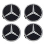 4 Centros Tapas Rin Para Mercedes Benz Clase B,c,cla,gl 75mm