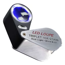 Lupa Mini Plegable Iluminada De 10x21mm Luz Led, Gemas,...