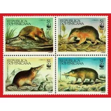 Fauna En Peligro - Rep Dominicana - Solenodonte - Serie Mint