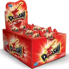 Chiclete Poosh Display Com 40 Unidades - Diversos Sabores Sabores Morango