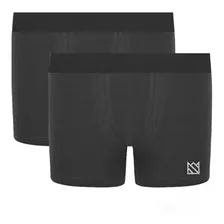 Kit 2 Cuecas Boxer Micro Cotton Premium Elástico Novastreet