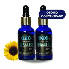  Óleo De Girassol Ozonizado Concentrado 30ml Vidro Ozo3 Kit 2