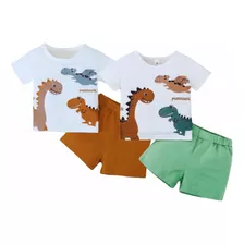 Roupas Infantil Conjunto Masculino Short Camisa