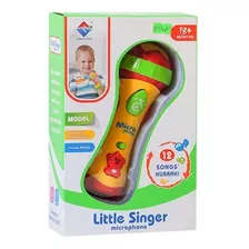 Micrófono Infantil Con Sonido Juego Juguete Bebe 12 Cancione