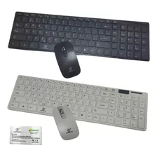 Kit-combo Teclado Mouse Sem Fio Wireless Pc Notebook - Preto