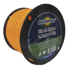 Fio De Nylon Para Roçadeira De 1,8 Mm X 1 Kg Brasfort