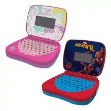 Kit Laptop Infantil Bilingue Barbie E Spider Man Candide