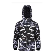 Campera Inflable Hombre Mockba By Farenheite Bilban Camu Gr