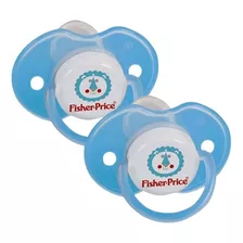 Chupeta Fisher Price C/ 2 Unidades Rosa E Azul Tam. 2 +6m Cor Azul-celeste Período De Idade 6-12 Meses