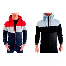 2x1 Buzo Hombre Saco Capucha Ropa.